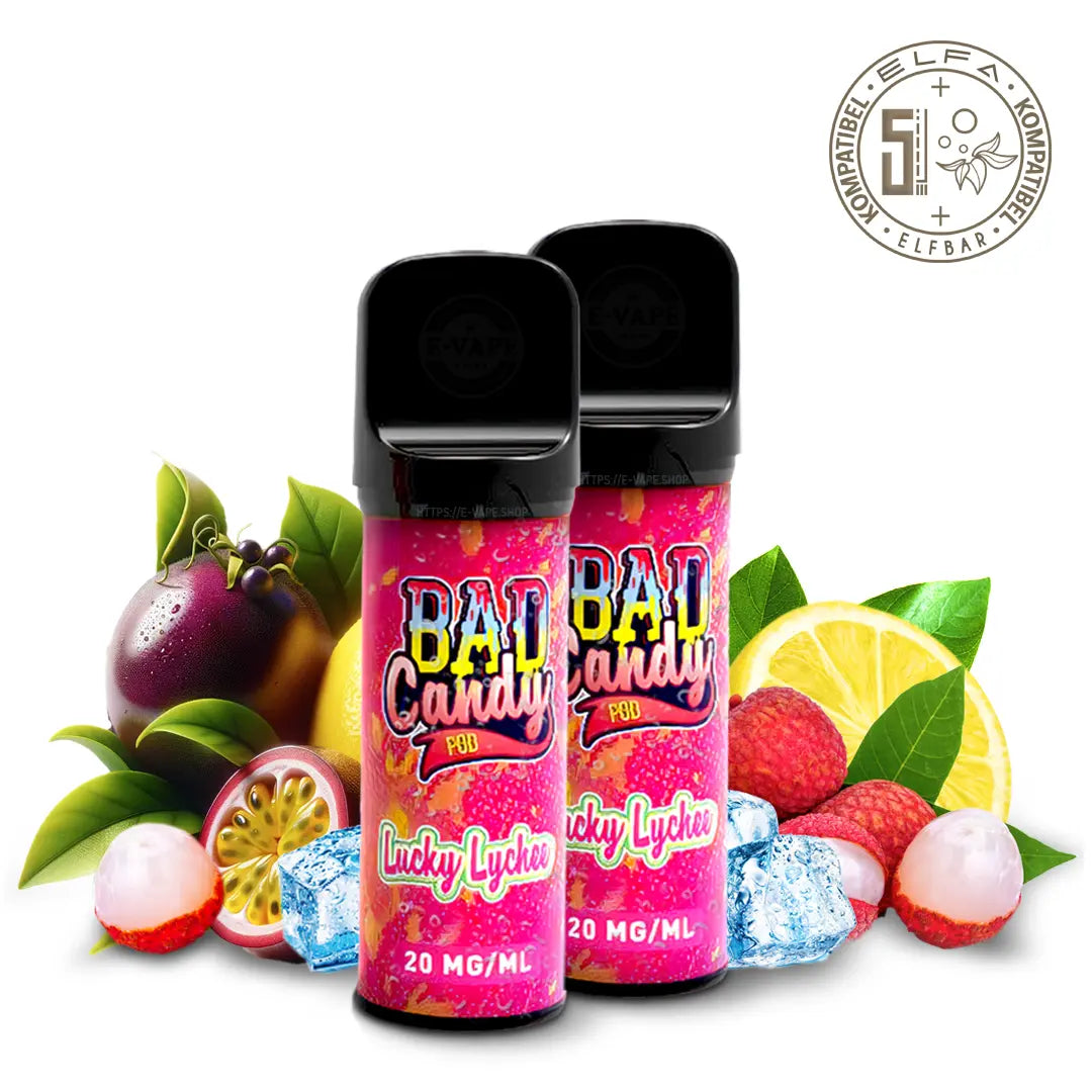 Bad Candy Pods für ELFA - Lucky Lychee 2x