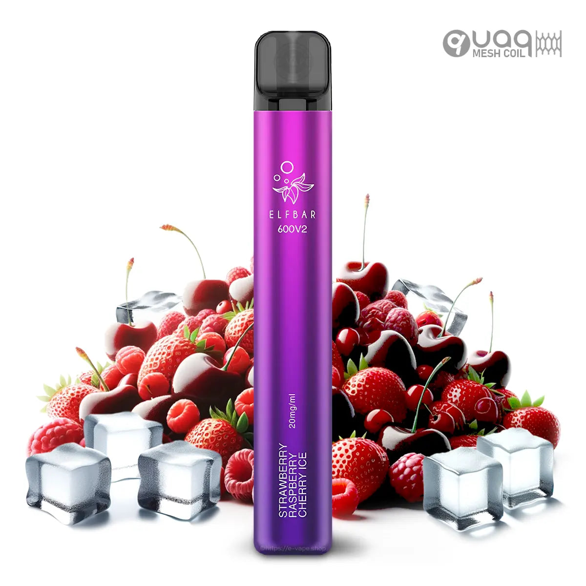 Elfbar 600 Strawberry Raspberry Cherry Ice V2