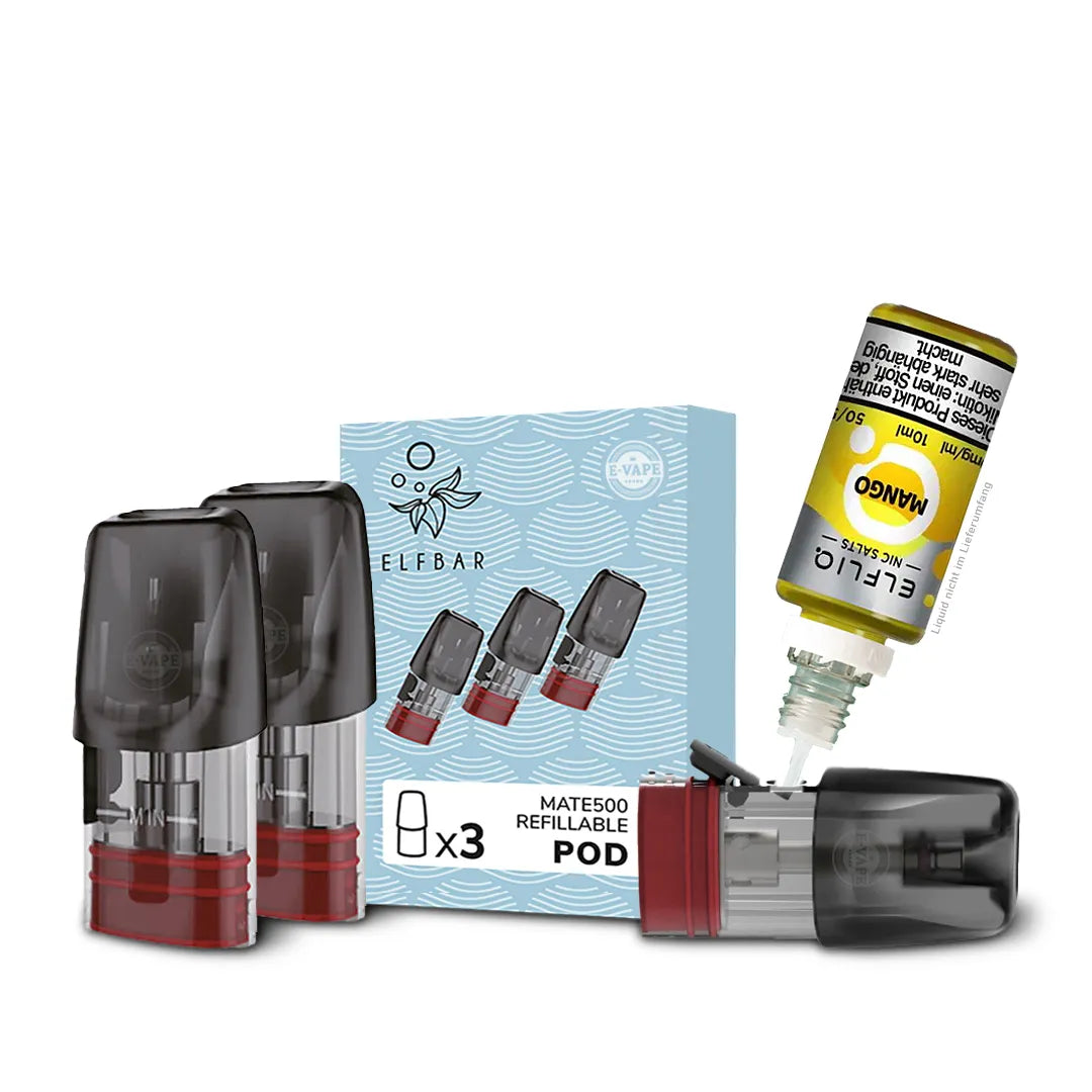 Elfbar Mate 500  3x Leerpod zum selber befüllen