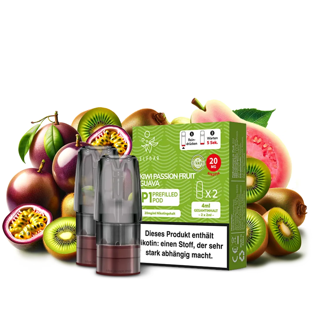 Elfbar Mate 500 2x Kiwi Passionfruit Guava   Pod