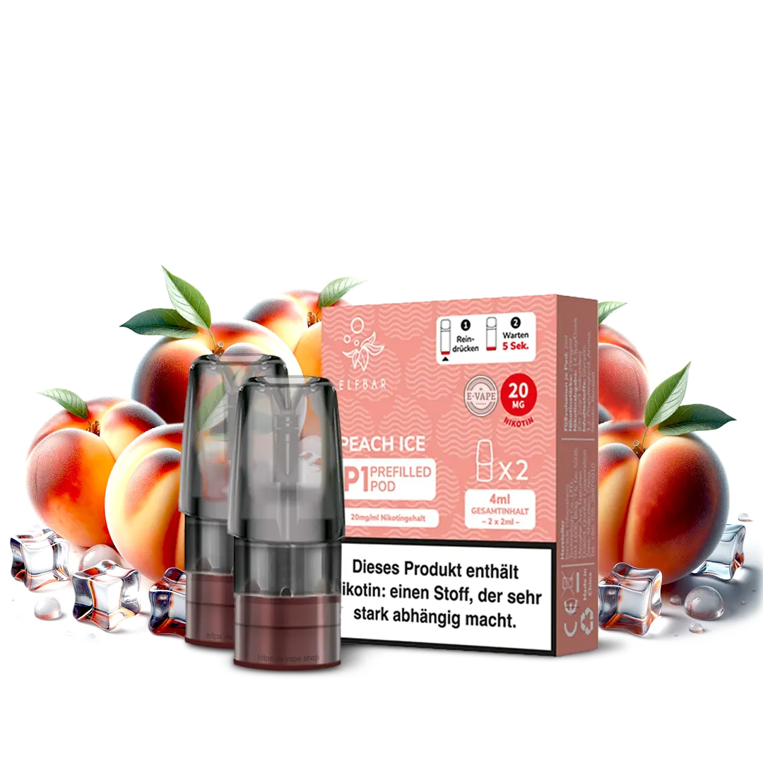 Elfbar Mate 500 2x Peach Ice   Pod
