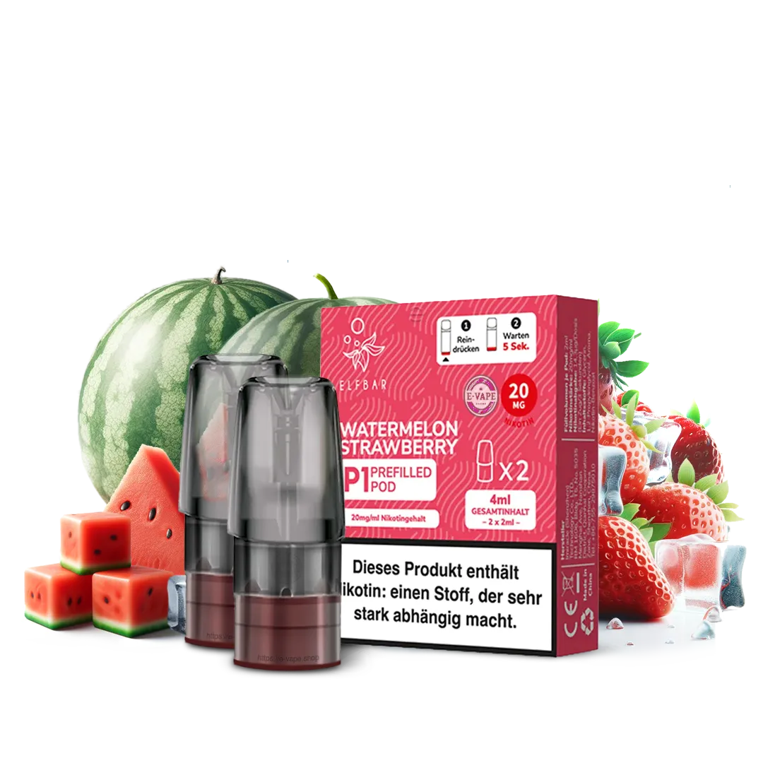 Elfbar Mate 500 2x Watermelon Strawberry   Pod