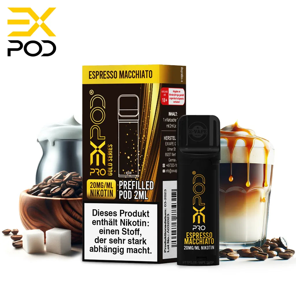 Expod Pro Gold Serie Espresso Macchiato   für ELFA