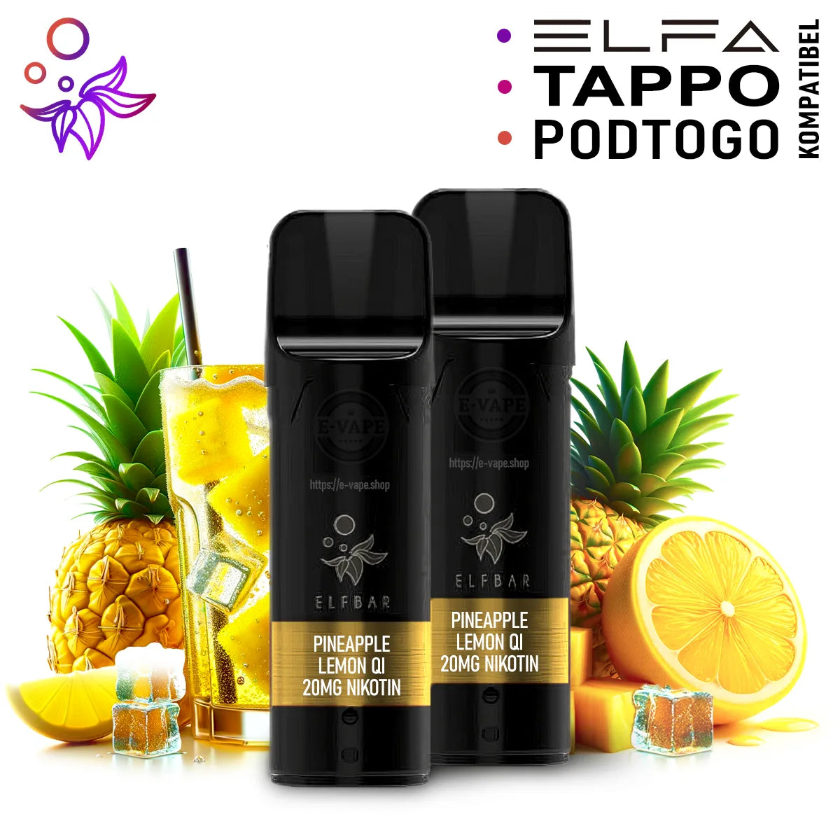 Elfbar Pods ELFA Pineapple Lemon Qi